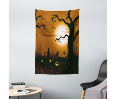 Scary Cemetery Tapestry