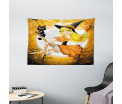 Witch Conceptual Colors Wide Tapestry