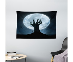 Zombie Grave Wide Tapestry