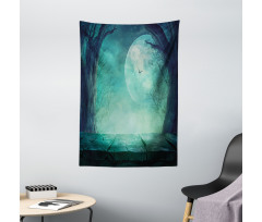 Spooky Forest Halloween Tapestry
