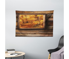 View from Rustic Cottage Wide Tapestry