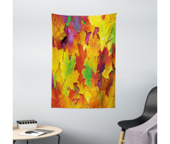 Colorful Maple Leaves Tapestry