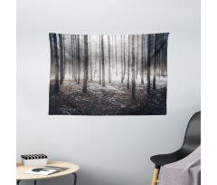 Nature Mystic Dark Wide Tapestry