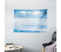 Snow Cold Winter Wide Tapestry