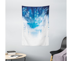 Snowflakes and Stars Tapestry