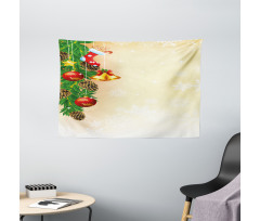 Bells Stockings Tree Wide Tapestry