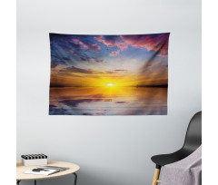 Tranquil Tender Dusk View Wide Tapestry