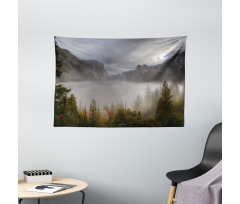Valley Yosemite in Fall Wide Tapestry