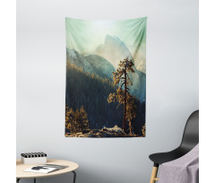 Misty Morning Yosemite Tapestry