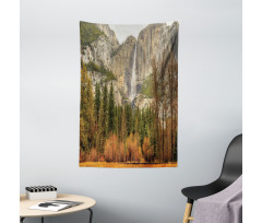 Yosemite Falls Trees Tapestry