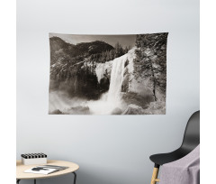 Waterfalls in Yosemite Wide Tapestry