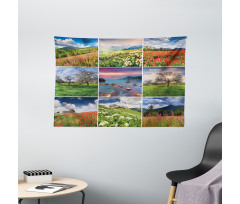 Summer Landscapes Rural Wide Tapestry