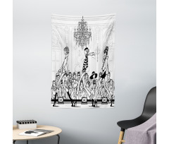 Fashion Women Catwalk Tapestry