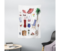 Female Summer Fashion Tapestry