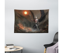 Knight Artwork Wide Tapestry