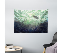 Underwater World Art Wide Tapestry