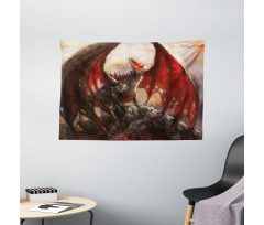 Dragon Mountain Myth Wide Tapestry