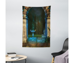 Dark Fairytale Forest Tapestry