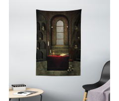 Mystical Room Skulls Tapestry