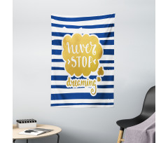 Maritime Vintage Navy Tapestry