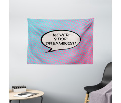 Cartoon Motivation Art Wide Tapestry