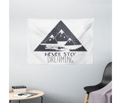 Snowy Mountain Wide Tapestry