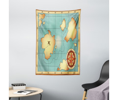 Treasure Compass Tapestry