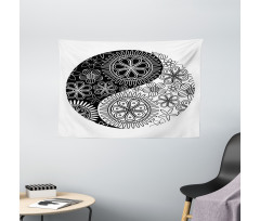 Yoga Art Harmony Wide Tapestry