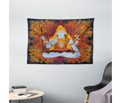 Cultural Mandala Pattern Wide Tapestry