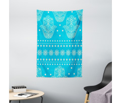 Eastern Cultural Floral Tapestry