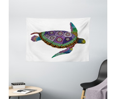 Sea Turtle Animal Wide Tapestry