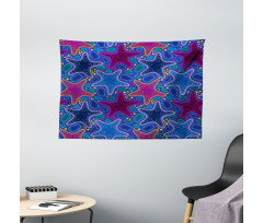 Starfish Animal Art Wide Tapestry