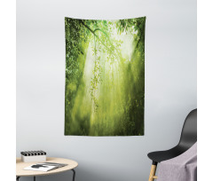 Sunbeams in Woodland Tapestry