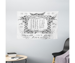 Gothic Medieval Magic Wide Tapestry