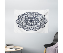 Mandala Tribal Wide Tapestry