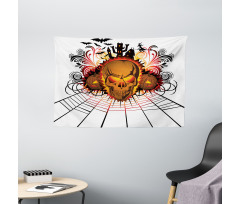 Skull Witch Wide Tapestry