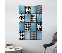 Denim Patchwork Tapestry