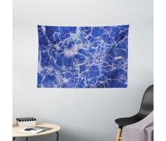 Cracked Marble Pattern Wide Tapestry