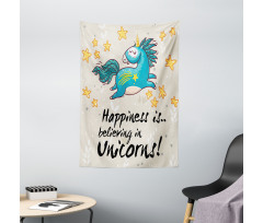 Words Happiness Kids Tapestry