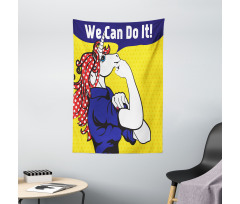 Unicorn with Polka Dot Tapestry
