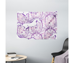 Magic Fairytale Forest Wide Tapestry