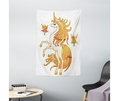 Unicorn and Fairy Art Tapestry
