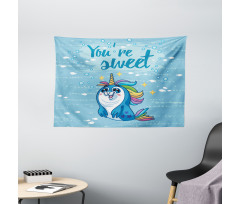 Penguin and Sea Wide Tapestry
