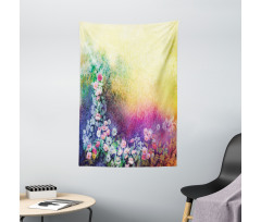 Spring Flowers Ivy Art Tapestry