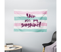 Colorful Words Wide Tapestry