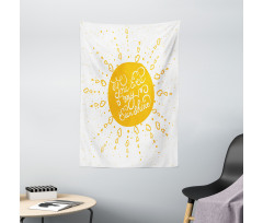 Heart Shaped Sunbeams Tapestry