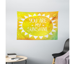 Sun Love Art Wide Tapestry