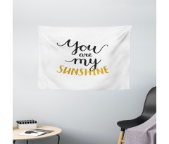 Romantic Words Love Wide Tapestry