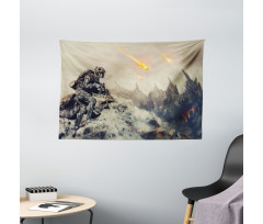 Technology Aliens Theme Wide Tapestry
