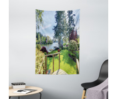 Backyard Garden Spring Tapestry